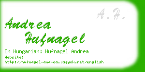 andrea hufnagel business card